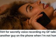 Man Thought His Girlfriend Was Acting Suspicious, So He Secretly Voice Recorded Her Talking To Another Guy