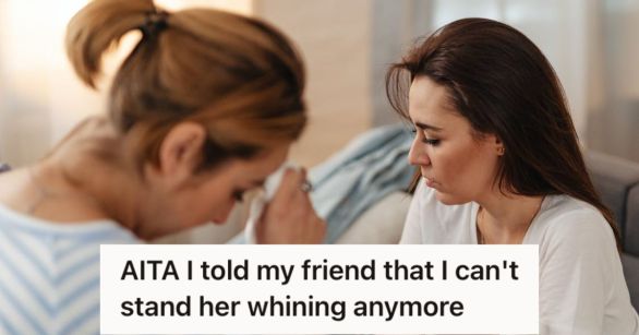 Two women talking about serious stuff