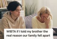 Woman Knows The Real Reason Behind Her Parents’ Divorce, And She’s Considering Telling Her Brother The Truth