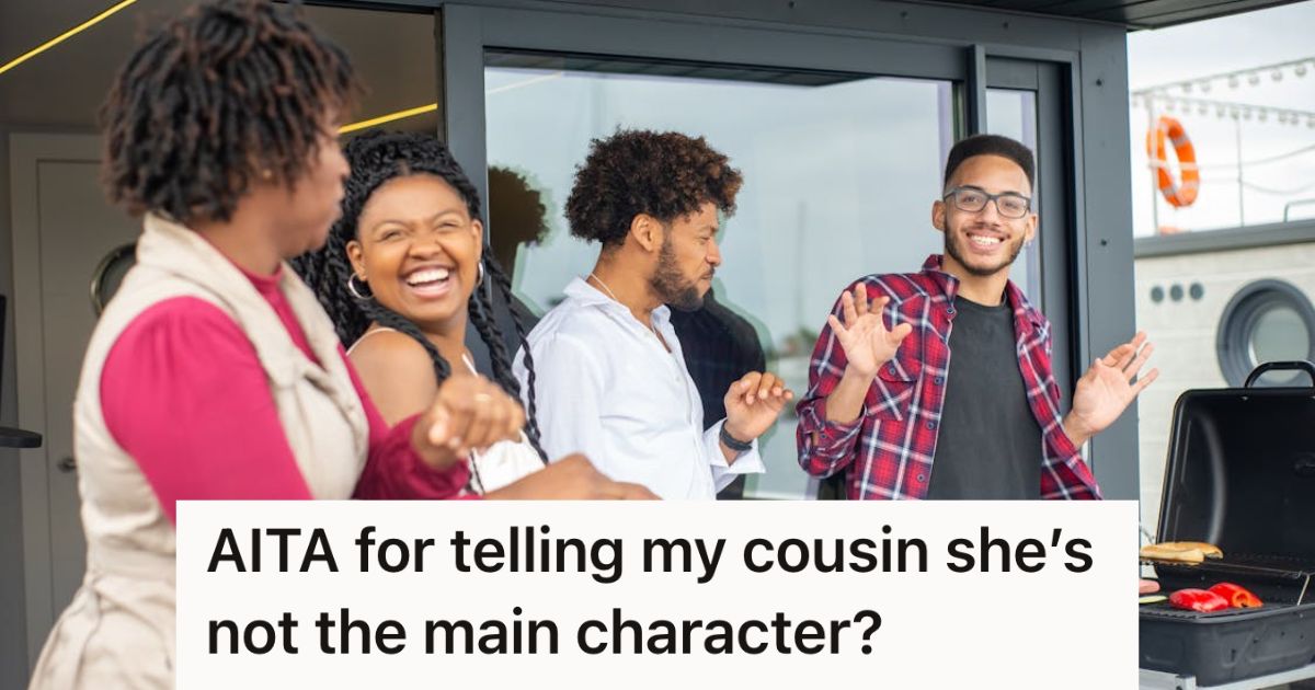 Family enjoying a barbecue outdoors