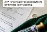 Woman Was Planning Her Wedding Carefully Due To Limited Seating, But Her Cousin Isn’t Going To Come Unless Her Boyfriend Is Invited