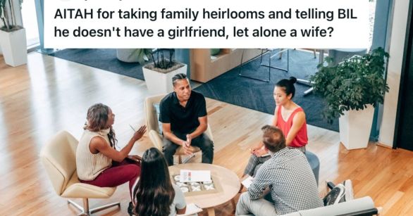 Group of adults sitting in circle and having a discussion