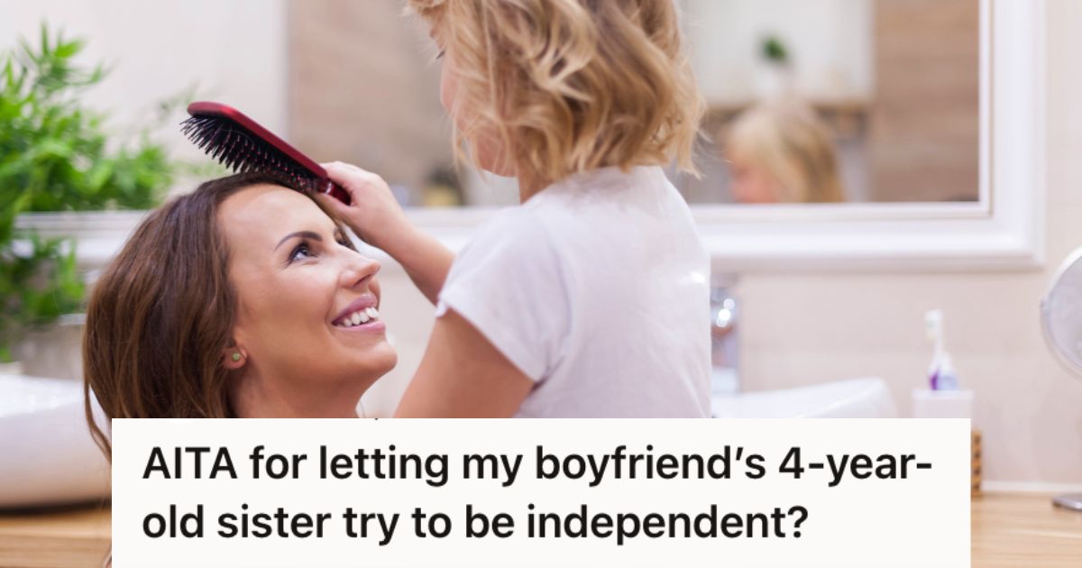 Woman and young girl bonding inside the bathroom