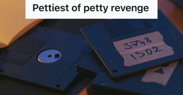 Two floppy disks on tha table