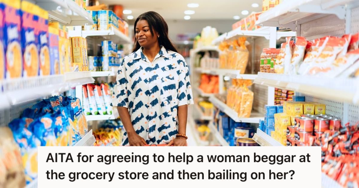 Woman grocery shopping at the supermarket