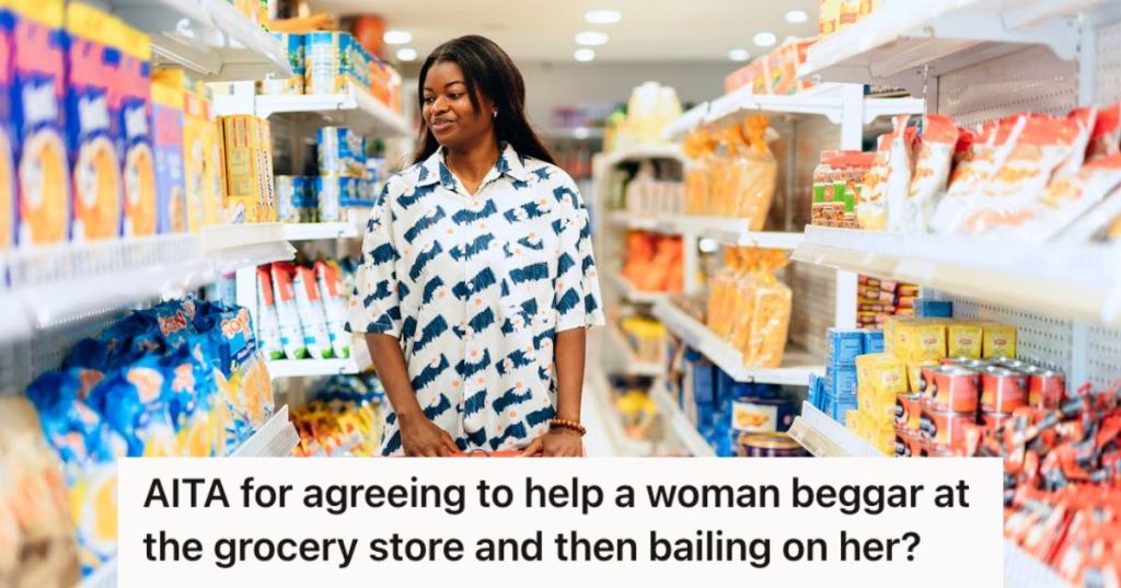Woman grocery shopping at the supermarket