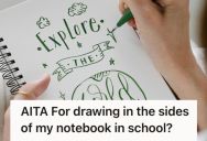 Teenage Boy Loves Doodling In His Notebook, But His Mom Thinks It’s Immature And Messy