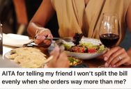 Man Refused To Split The Restaurant Bill Evenly With His Friend, So She Got Mad And Blocked Him