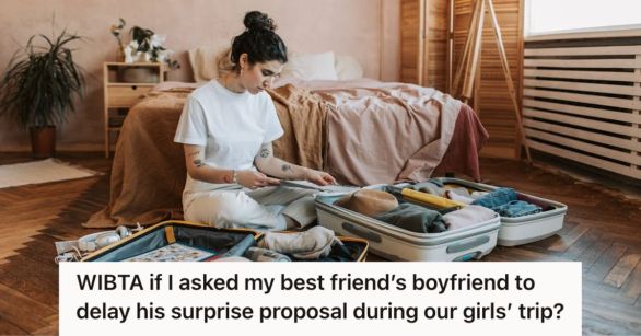 Woman packing her suitcase for a trip