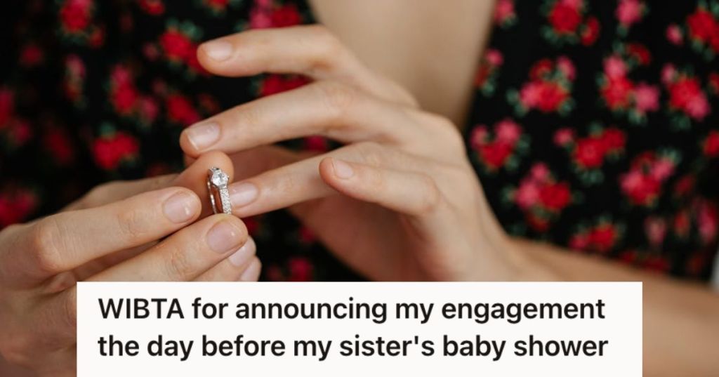 Woman putting on ring on her finger