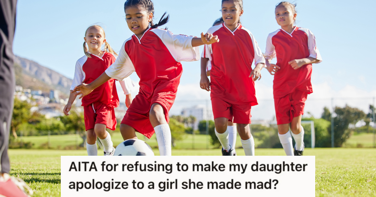 girls soccer team dressed in red uniforms