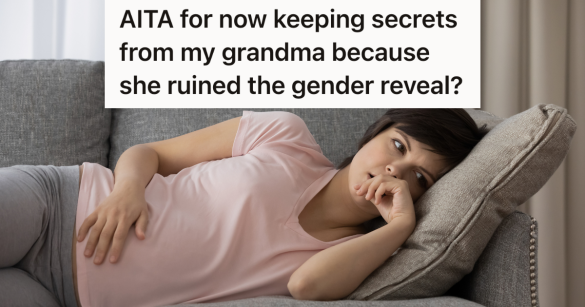 pregnant woman in pint shirt lying on couch