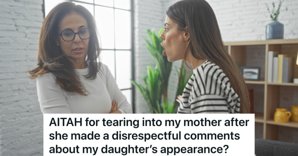 woman yelling at her mother