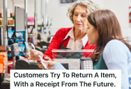Customers Want To Return An Item, But When The Cashier Looks At The Receipt, She Notices Something Strange