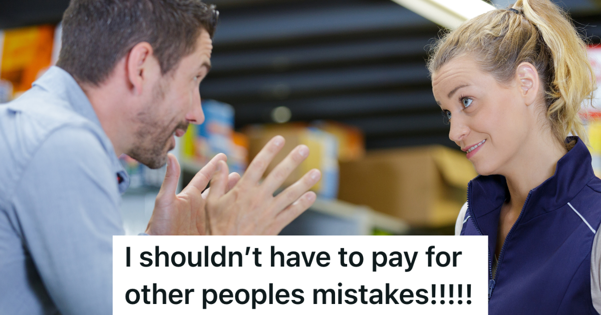 angry man yelling at female employee