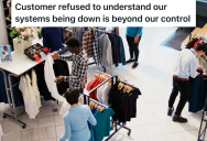 Customer Wants To Return A Pair Of Pants, But There’s A Technical Issue That Makes It Impossible For The Employees To Process Returns