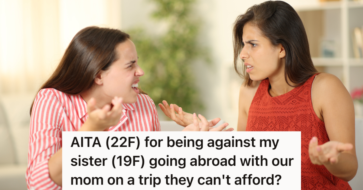 two sisters arguing with each other