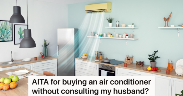 air conditioner in a kitchen