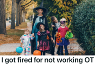Single Mom Refuses To Work Overtime On Halloween Night So She Can Take Her Kids Trick-Or-Treating, So The Boss Fires Her