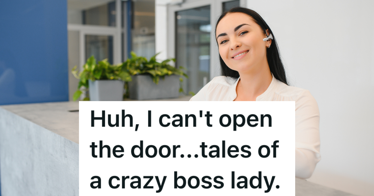 young woman working as a receptionist