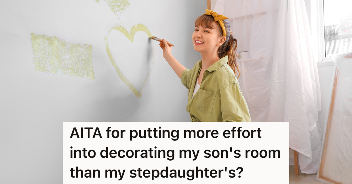 woman painting a heart on the wall with green paint