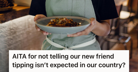 server holding a bowl of food