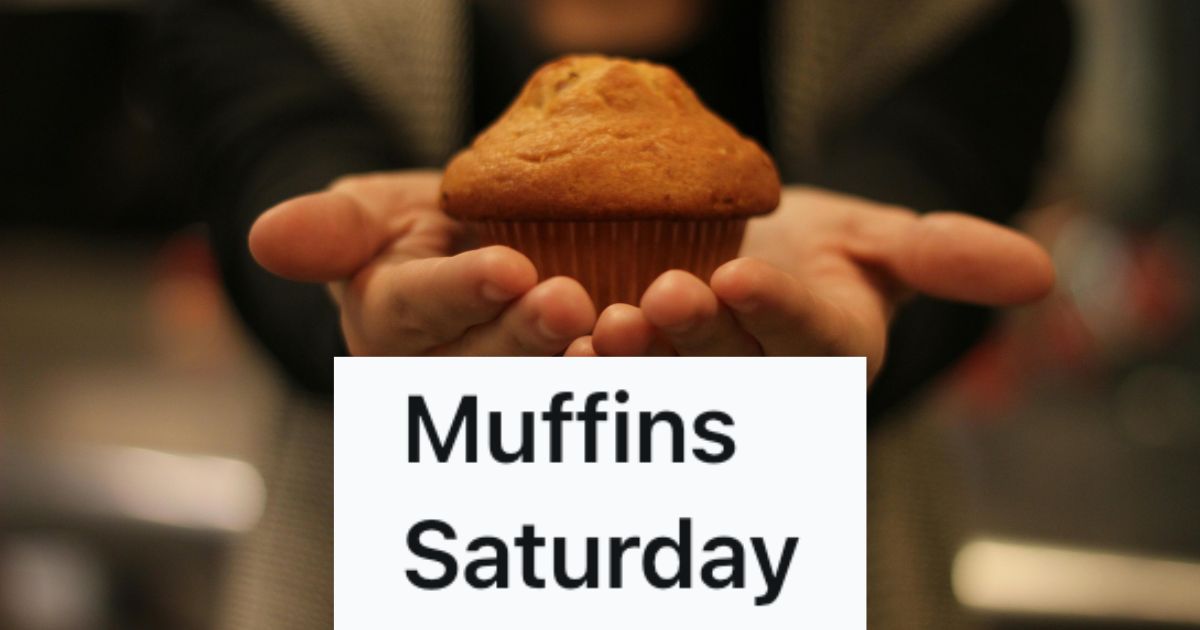 A muffins resting in a woman's hands