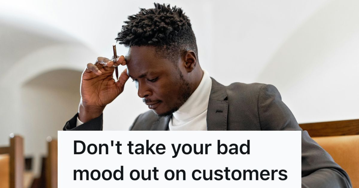 Man reading with a pen in his hand