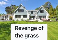 His Cranky Neighbor Called The Police On Him For A Patch Of Tall Grass, So He Got His Revenge On The Neighbor’s Lawn