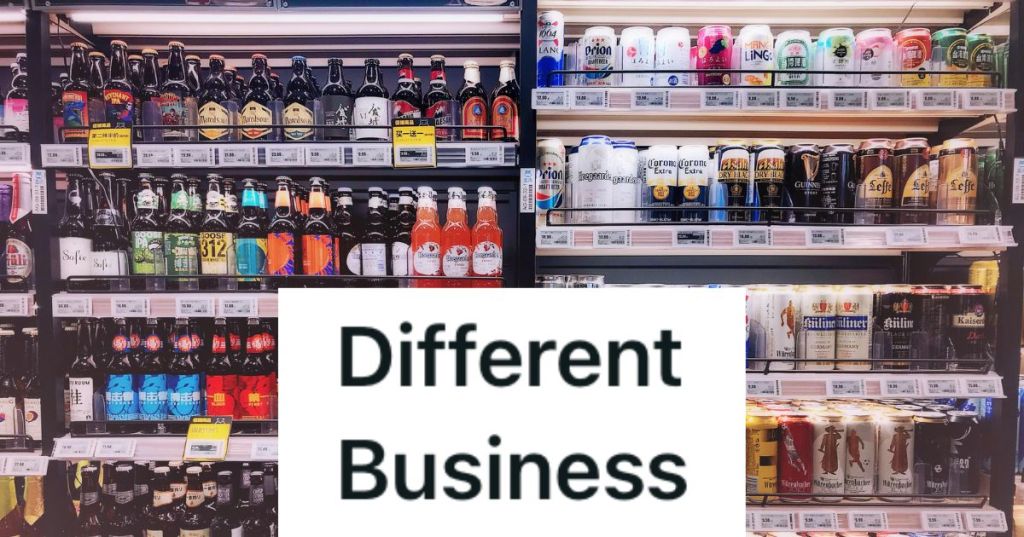 Liquor and beer for sale