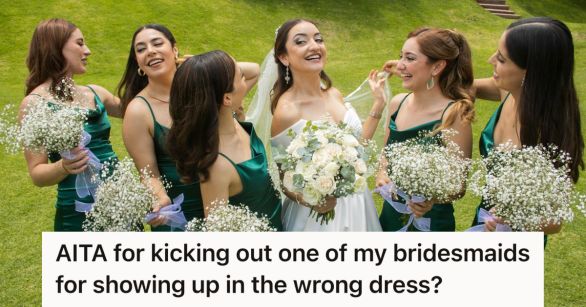 Bridesmaids posing with bride