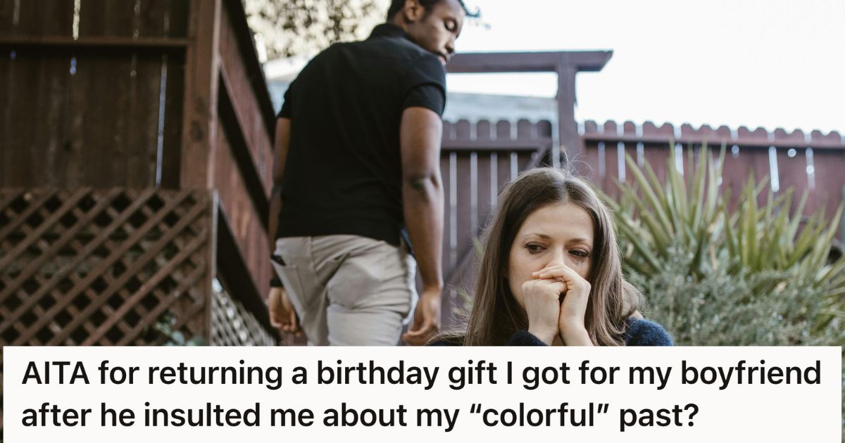 Man walking away from crying woman