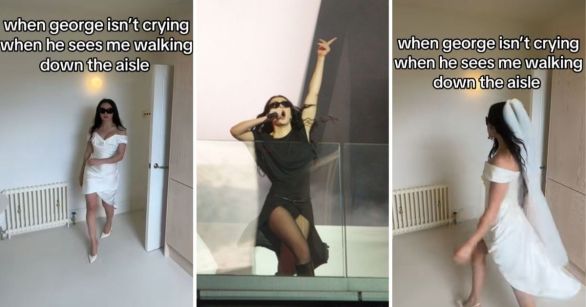 Charli XCX getting ready for wedding