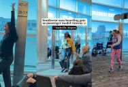 Waiting For The Plane To Board Got Boring, So They Used The Space As A Different Kind Of Runway