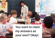 A Bullied Student Realizes His Bully Is Stealing His Answers, So They Get Revenge By Answering Wrong On Purpose
