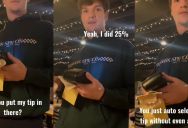 Waiter Didn’t Even Ask Before Giving Himself A 24% Tip, But It’s What The Customer Says At The End That’s Really Odd