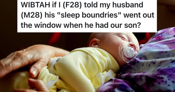 newborn baby sleeping on parent with binky