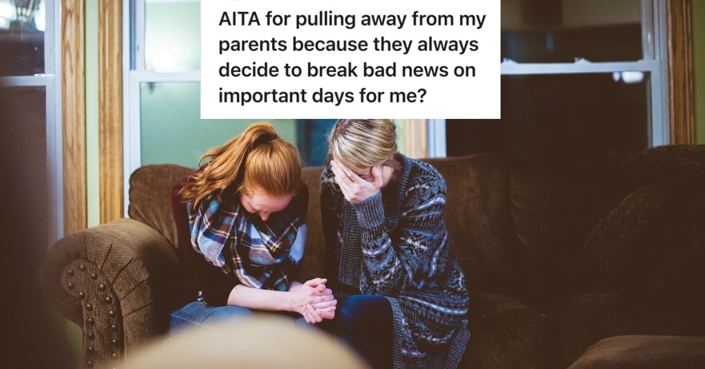 Parents Deliver Bad News Repeatedly Right Before Important Occasions, So One Kid Decides No News Is Better