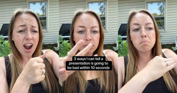 Meredith McKenzie in her yard