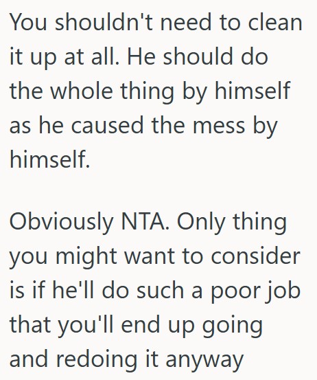 comment 1 135 Wife Is Upset That Her Husband Threw All Her Clothes On The Floor While Looking For Something, And She Doesnt Want To Help Him Clean Up The Mess