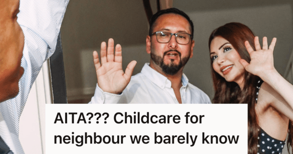 couple waving to their new neighbors