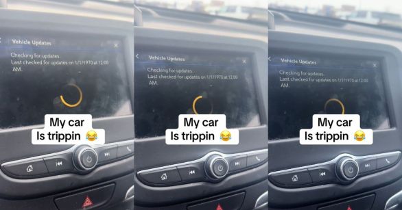 A vehicle console updating