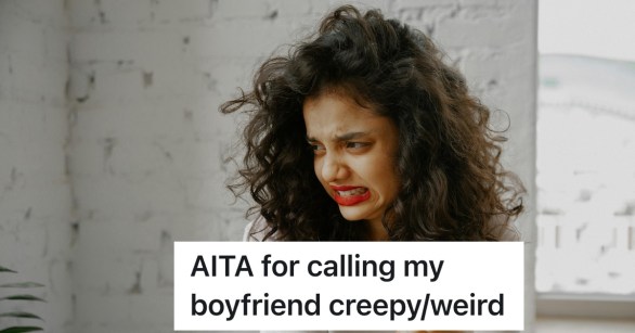 woman making a cringe/disgusted face