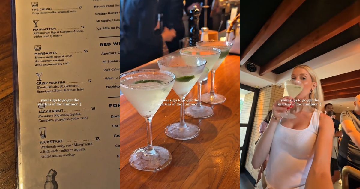 A Crisp Martini at R+D Kitchen