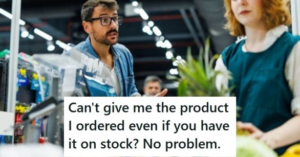 Customer upset with retail worker