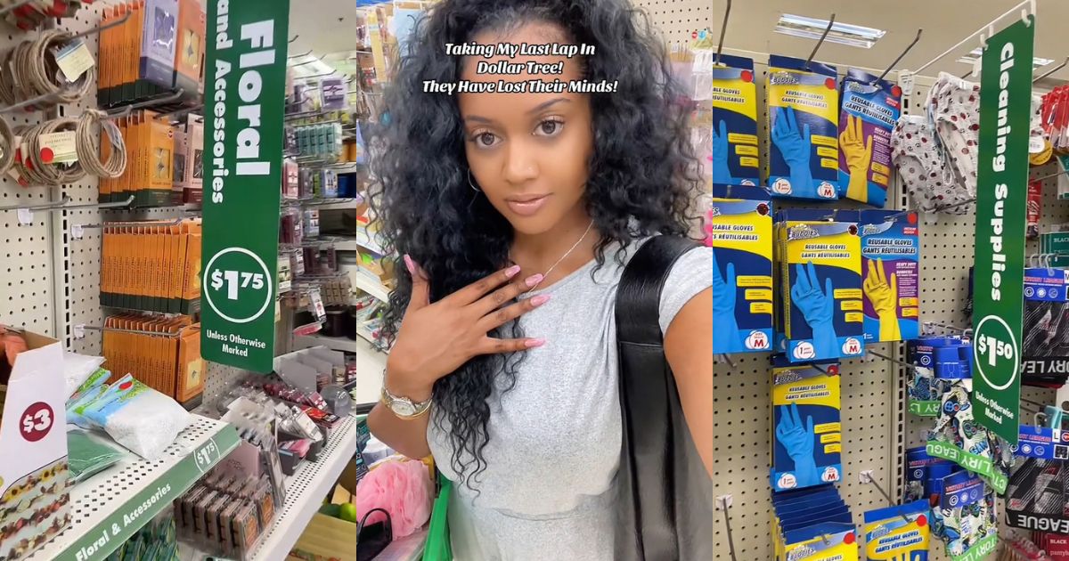 Denaila Cole at a Dollar Tree