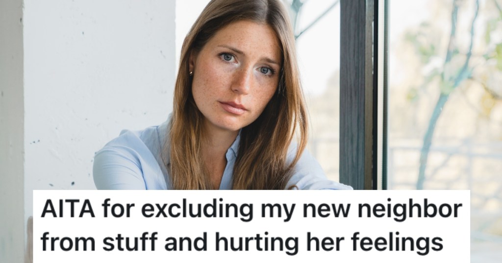 woman with a serious expression