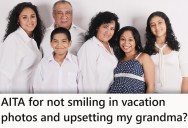 Her Grandma Demands That Everyone Looks Very Happy For Every Picture, But She’s Not Sparking Joy Behind The Camera