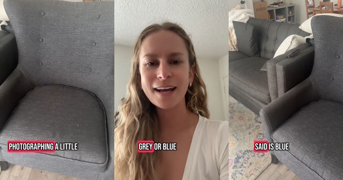 Kristin Huges in her living roo