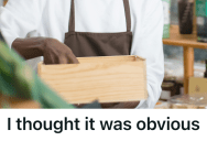 Customer Got Defensive About Sitting On Store Products, So Karma Stepped In And The Box She Sat On Gave Way